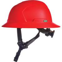 V-Gard H2&reg; Full Brim Safety Helmet, Ratchet Suspension, Non-Vented - MSA 10250599