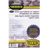 Bilingual Daily Log & Vehicle Inspection Report Book -  
