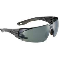 RUSH+ 2.0 M/L Safety Glasses with Black & Grey Frame, Grey/3.0 Lens, Anti-Fog/Anti-Scratch, ANSI Z87+ - Bollé Safety RUSPMN81E