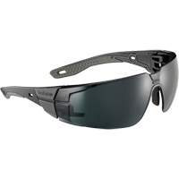 RUSH+ 2.0 Small Safety Glasses with Black & Grey Frame, Grey/5.0 Lens, Anti-Fog/Anti-Scratch, ANSI Z87+ - Bollé Safety RUSPSN82E