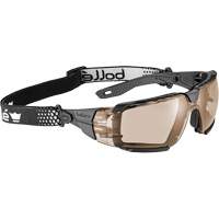 RUSH+ 2.0 XP M/L Safety Glasses with Black & Grey Frame, Copper Lens, Anti-Fog/Anti-Scratch, ANSI Z87+ - Bollé Safety RUSXMN30E