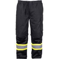 2-in-1 Pants with Removable Legs, Poly-Cotton, Small, Black - Barry & Boulerice 11-6628-BKS