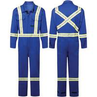 Avenger 9 oz FR Coveralls, Style 109, Men's, Royal Blue, Size 46 (Tall) - IFR Workwear ASB109-46T