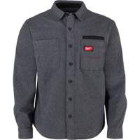 GRIDIRON Flannel Shirt, Men's, 3X-Large, Grey - Milwaukee M552G-3X