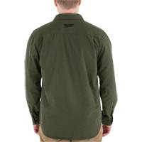 GRIDIRON Flannel Shirt, Men's, 3X-Large, Green - Milwaukee M552E-3X