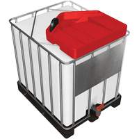 Large 3.9 Gal. Red Chemically-Resistant Polyethylene IBC Funnel - Denios K22-0152