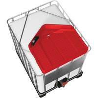 Large 3.9 Gal. Red Chemically-Resistant Polyethylene IBC Funnel - Denios K22-0152