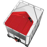 Large 3.9 Gal. Red Chemically-Resistant Polyethylene IBC Funnel - Denios K22-0152