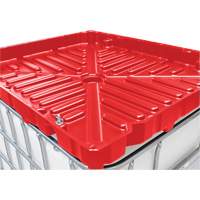 Full Size 30 Gal. Red Chemically-Resistant Polyethylene IBC Funnel - Denios K22-0174