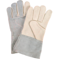 Standard-Duty Work Gloves, Large, Grain Cowhide Palm - Zenith Safety Products 