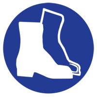 Right to Know Pictogram Labels -Boots, Vinyl, Sheet, 1" L x 1-1/8" W - Brady 58561