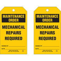 Safety Tags, Plastic, 4" W x 7" H, English - Brady 86474