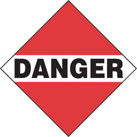 Plaque-&eacute;tiquette TMD danger chargement commun, Plastique - Incom Top Tape & Label TT950SS