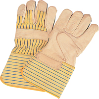 Gants d'ajusteur &agrave; paume s&egrave;che d'usage standard, Grand, Paume en Cuir fleur de vache, Doublure en Coton - Produits de sécurité Zenith 