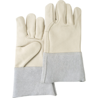 Standard-Duty Work Gloves, Large, Grain Cowhide Palm - Zenith Safety Products 