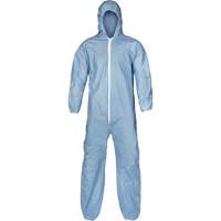 Pyrolon&reg; Plus 2 FR Coveralls, Large, Blue, FR Treated Fabric - Lakeland 7428B-LG