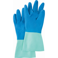 Protector Gloves, Size Large/8/8.5, 13" L, Nitrile/Rubber Latex, Flock-Lined Inner Lining, 28-mil - Mapa Professional 293428