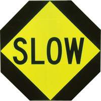 Double-Sided "Stop/Slow" Traffic Control Sign, Aluminum, Bolt-On - CCI Canada 03-858ON
