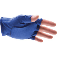 Anti-Impact Fingerless Right-Hand Glove Liner, 8/Medium, Synthetic Palm, Slip-On Cuff - Impacto 501-00M-R