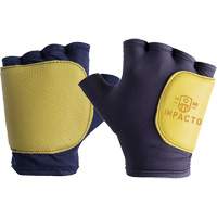 Enveloppe protectrice pour gant gauche contre les impacts lat&eacute;raux et de la paume, T-Grand, Paume en Cuir fleur, Poignet &agrave; enfiler - Impacto 503-20XL-L