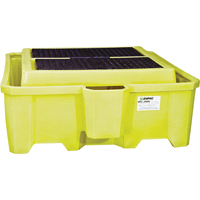 GRV 2000i sans drain, Capacit&eacute; de d&eacute;versement 385 gal. US, 73" x 80,5" x 29,5" - Enpac 5469-YE