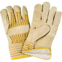 Gants d'ajusteur doubl&eacute;s pour l'hiver &agrave; paume renforc&eacute;e, 2T-Grand, Paume en Cuir fleur de vache, Doublure en Molleton de coton - Produits de sécurité Zenith 