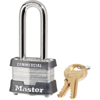 Cadenas lamin&eacute;, Cl&eacute;s identiques, Acier lamin&eacute;, Largeur de 1-9/16" - Master Lock 3KALH KEY#3303