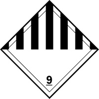 Plaque-&eacute;tiquette TMD divers dangers, Plastique - Brady 09800