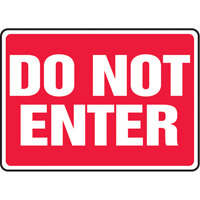 "Do Not Enter" Sign, 10" x 14", Vinyl, English - Accuform NMC MADM909VS