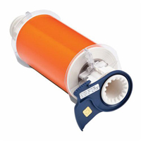 Ruban pour imprimantes d'&eacute;tiquettes int&eacute;rieures et ext&eacute;rieures, Vinyle, Orange, Largeur de 6" - Brady 13604