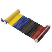 RIBBON POWERMARK 4 CLR 8" BLK/RED/BL/YEL 6.25"X2 - Brady 13533