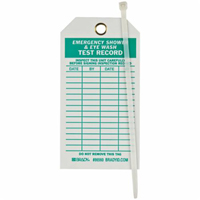 Inspection Record Tags, Polyester, 3" W x 5-3/4" H, English - Brady 86560