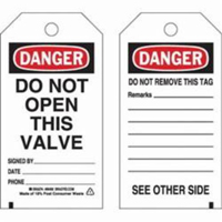 &eacute;tiquettes de s&eacute;curit&eacute; auto-plastifiantes, Polyester, 3" la x 5-3/4" h, Anglais - Brady 86460