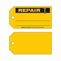 Product Maintenance Tags, Paper, 5-3/4" W x 3" H, English - Brady 86776