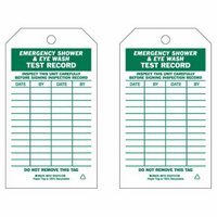 Test Record Inspection Tags, Paper, 4" W x 7" H, English - Brady 86725