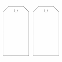Blank Accident Prevention Tags, Metal, 3" W x 5-3/4" H - Brady 65349