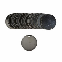 Blank Write-On Valve Tags, Stainless Steel, 1.5" dia - Brady 44400
