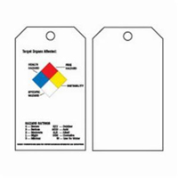 &eacute;tiquettes auto-plastifiantes du droit &agrave; l'information, Polyester, 3" la x 5-3/4" h, Anglais - Brady 76225
