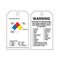 &eacute;tiquettes auto-plastifiantes du droit &agrave; l'information, Polyester, 3" la x 5-3/4" h, Anglais - Brady 76203