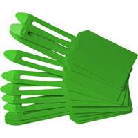 &eacute;tiquettes de cadenassage vierges en plastique, Plastique, 3-1/4" la x 5-4/5" h, Vierge - Brady 30683