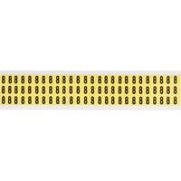 Individual Number and Letter Labels, 9, 5/8" H, Black on Yellow - Brady 1520-9
