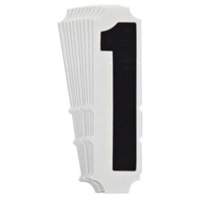&eacute;tiquettes de lettres et chiffres gothiques individuels Quick-Align, 1, 4" h, Noir - Brady 5140P-1