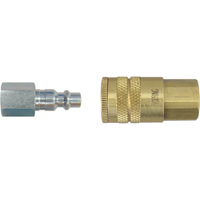 Raccords rapides - 1/4" industriel, &agrave; soupape/1 voie - Abouts, 1/8" - Topring 20.122