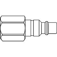 Raccords rapides - 1/4" industriel, &agrave; soupape/1 voie - Abouts, 1/8" - Topring 20.122