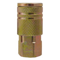 Quick Couplers - 1/4" Industrial, One Way Shut-Off - Manual Couplers, Brass - Topring 20.842