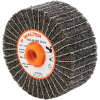 Tambours de finition Two-In-One, 4-1/2" dia. x 2" la, Arbre 5/8"-11, Oxyde d'aluminium - Walter Technologies Pour Surface 07K422