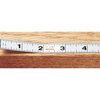 Measure Stix Steel Measuring Tape with Adhesive Backing, 1/2" x 4', in/ft. Graduations - Starrett SM44W