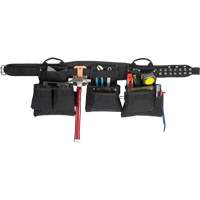 Professional Carpenter's Tool Belt, Polyester, Black - Kuny's AP-760