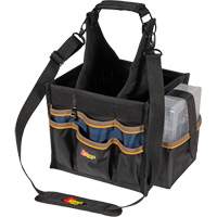 Large Electrical & Maintenance Tool Carrier, Polyester, 23 Pockets, Black - Kuny's SW-1528