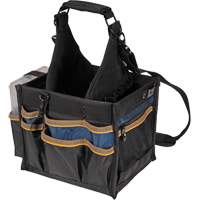 Large Electrical & Maintenance Tool Carrier, Polyester, 23 Pockets, Black - Kuny's SW-1528